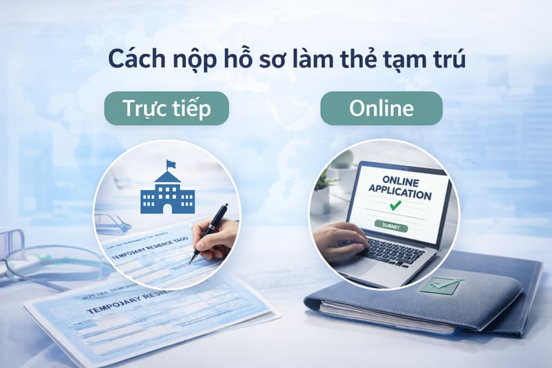 Cách nộp hồ sơ làm thẻ tạm trú cho người nước ngoài