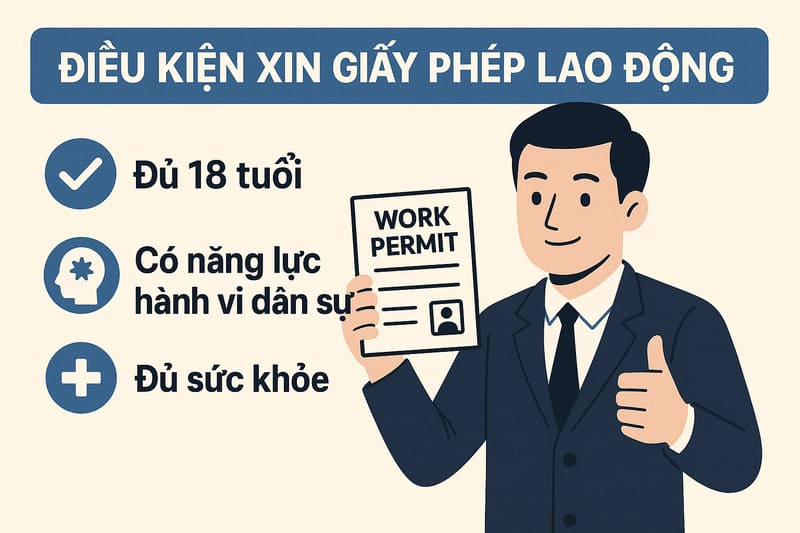 Điều kiện xin giấy phép lao động