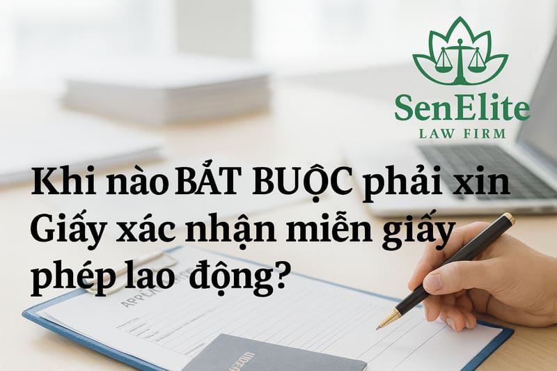 Khi nào BẮT BUỘC phải xin Giấy xác nhận miễn giấy phép lao động?