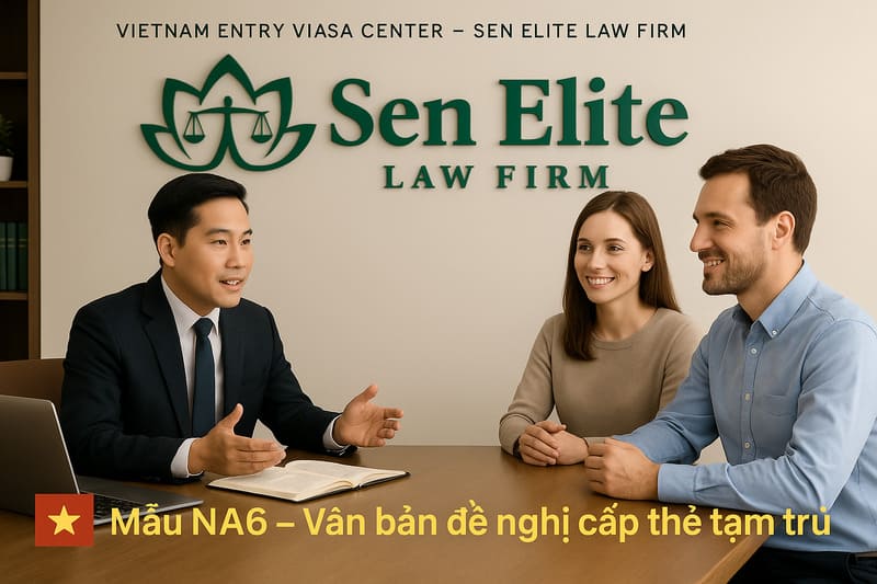 Mẫu NA6 – Văn bản đề nghị cấp thẻ tạm trú cho người nước ngoài