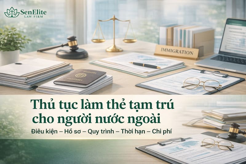 Thủ tục làm thẻ tạm trú cho người nước ngoài